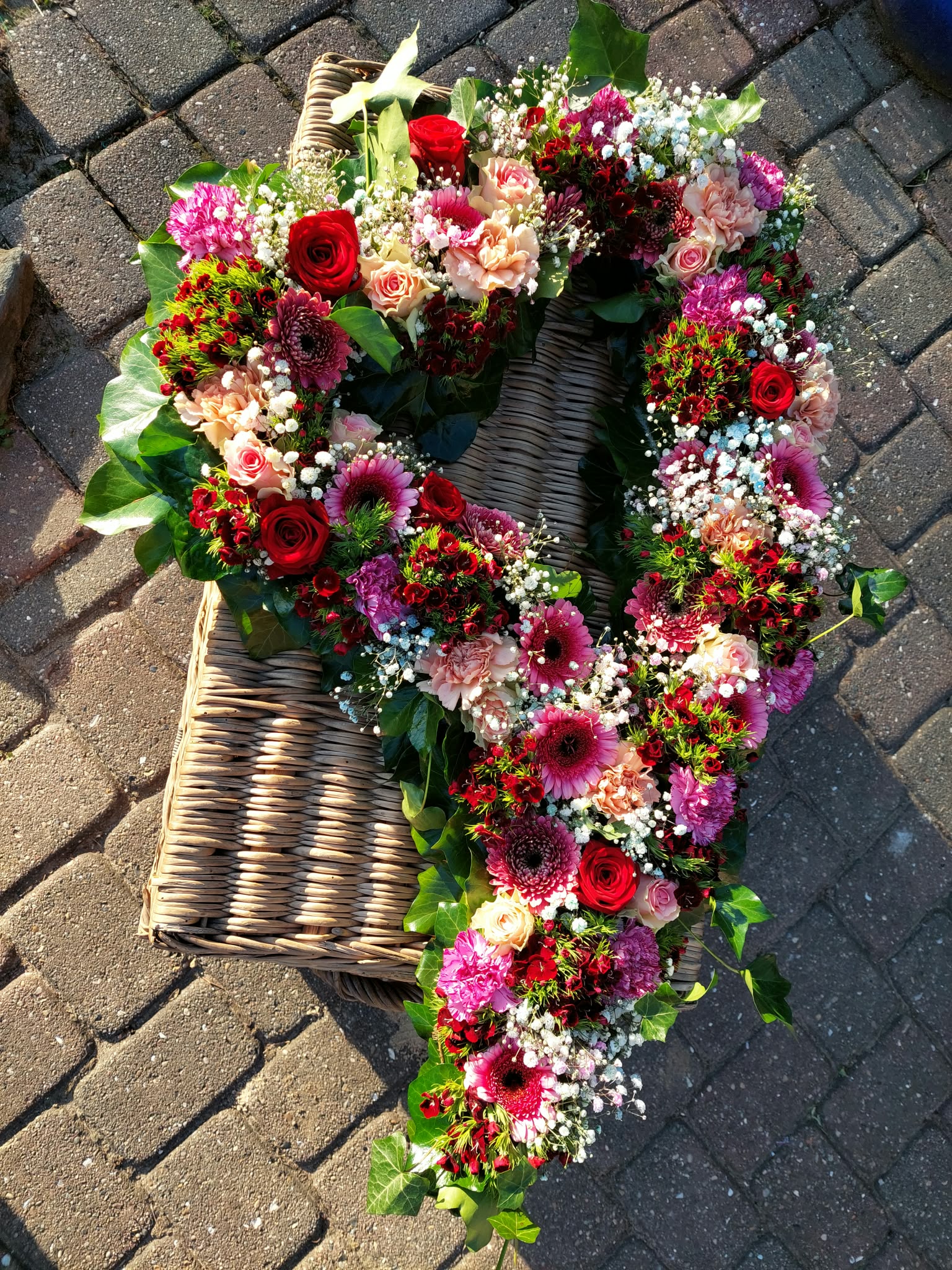 Blumenschmuck für Hochzeitsauto Variante 14